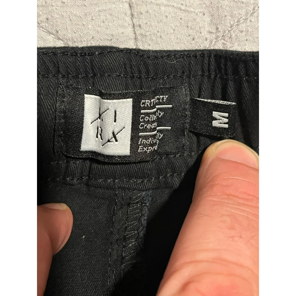 CRTV SCTY Shorts Mens M 30 Black Chino Elastic Waist
